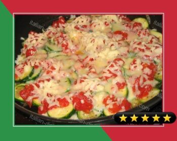 Zucchini & Onions With Mozzarella recipe